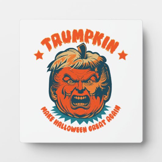 Trumpkin maken Halloween weer geweldig grappig Fotoplaat (Voorkant)