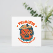 Trumpkin maken Halloween weer geweldig grappig Kaart (Staand voorkant)