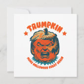 Trumpkin maken Halloween weer geweldig grappig Kaart (Achterkant)