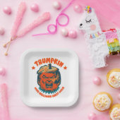 Trumpkin maken Halloween weer geweldig grappig Papieren Bordje (Feest)