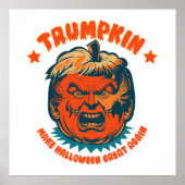 Trumpkin maken Halloween weer geweldig grappig Poster (Voorkant)