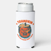 Trumpkin maken Halloween weer geweldig grappig Seltzer Blikjeskoeler (Seltzer Achterkant)