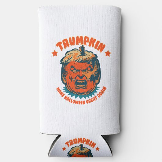 Trumpkin maken Halloween weer geweldig grappig Seltzer Blikjeskoeler (Voorkant)