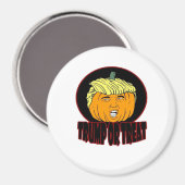 Trumpkin of Behandel Halloween Trumpkin Trick of T Magneet (Voorkant / Achterkant)