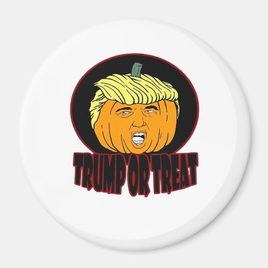 Trumpkin of Behandel Halloween Trumpkin Trick of T Magneet (Voorkant)