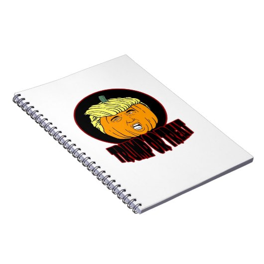 Trumpkin of Behandel Halloween Trumpkin Trick of T Notitieboek (Rechterzijde)