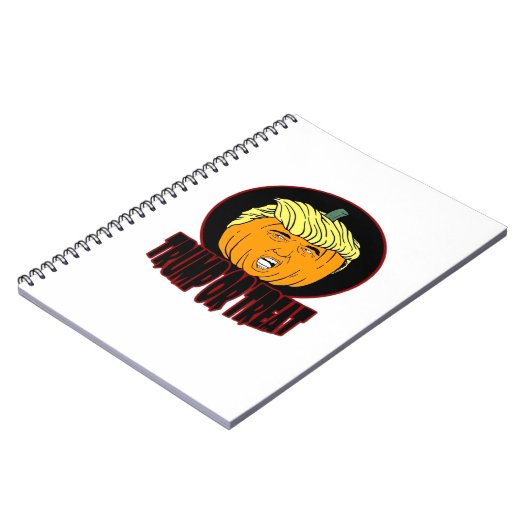 Trumpkin of Behandel Halloween Trumpkin Trick of T Notitieboek (Linkerzijde)
