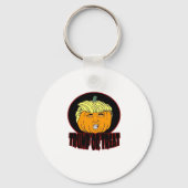 Trumpkin of Behandel Halloween Trumpkin Trick of T Sleutelhanger (Voorkant)