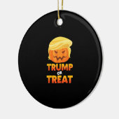 Trumpkin of Behandel Trumpkin Halloween kostuum Keramisch Ornament (Links)