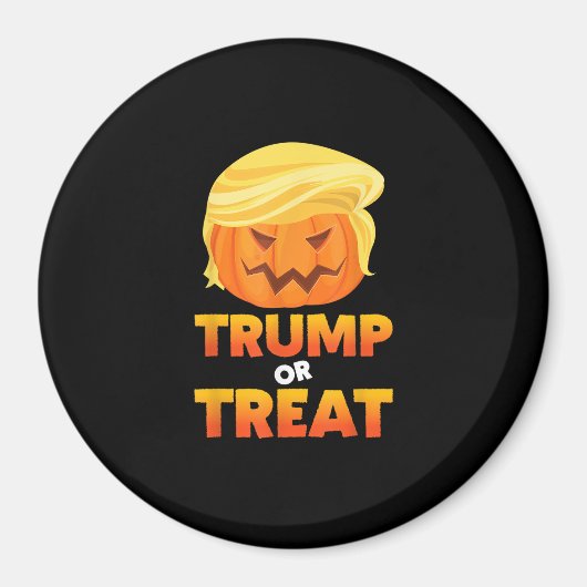 Trumpkin of Behandel Trumpkin Halloween kostuum Magneet (Voorkant)