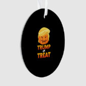 Trumpkin of Behandel Trumpkin Halloween kostuum Ornament (voorkant)