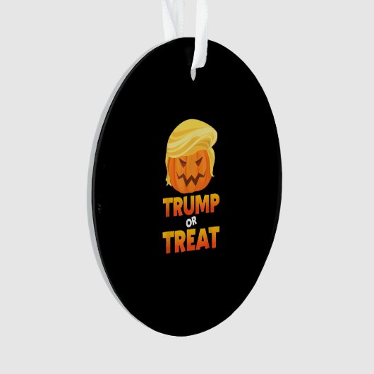 Trumpkin of Behandel Trumpkin Halloween kostuum Ornament (voorkant)
