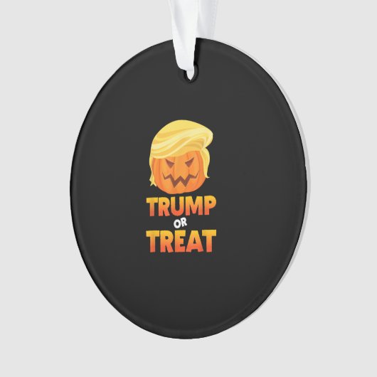 Trumpkin of Behandel Trumpkin Halloween kostuum Ornament (voorkant)