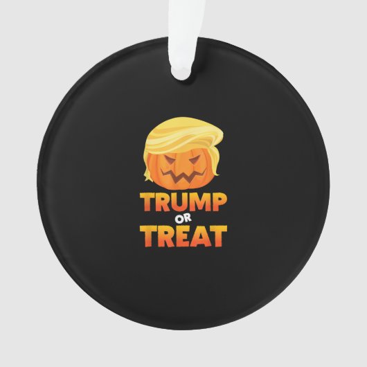 Trumpkin of Behandel Trumpkin Halloween kostuum Ornament (voorkant)