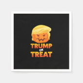 Trumpkin of Behandel Trumpkin Halloween kostuum Servet (Voorkant)