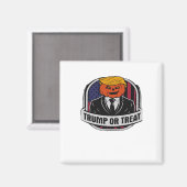 Trumpkin of Treat Halloween - Politieke Kostuum CL Magneet (Voorkant / Achterkant)