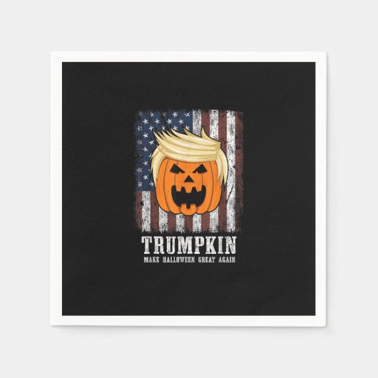 Trumpkin Patriotic Halloween Servet (Voorkant)