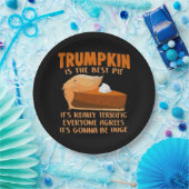 Trumpkin Pie Funny Design - Thanksgiving Party Hol Papieren Bordje (Feest)