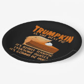 Trumpkin Pie Funny Design - Thanksgiving Party Hol Papieren Bordje (Gekanteld)