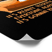 Trumpkin Pie Funny Design - Thanksgiving Party Hol Poster (Hoek)