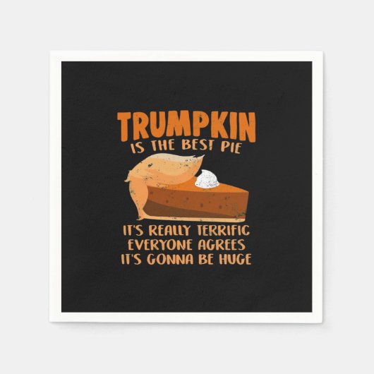 Trumpkin Pie Funny Design - Thanksgiving Party Hol Servet (Voorkant)