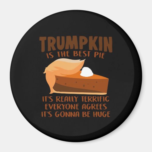 Trumpkin Pie Funny Thanksgiving Feestvakantie Magneet (Voorkant)