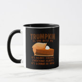 Trumpkin Pie Funny Thanksgiving Feestvakantie Mok (Links)