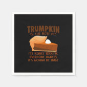 Trumpkin Pie Funny Thanksgiving Feestvakantie Servet (Voorkant)