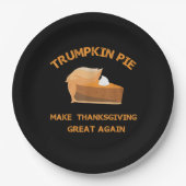 Trumpkin Pie maakt Thanksgiving weer geweldig Papieren Bordje (Voorkant)