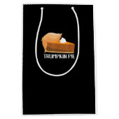 Trumpkin Pie Pumpkin Funny Thanksgiving Medium Cadeauzakje (Voorkant)