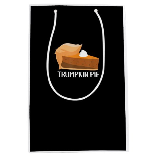 Trumpkin Pie Pumpkin Funny Thanksgiving Medium Cadeauzakje (Voorkant)