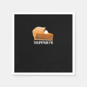 Trumpkin Pie Pumpkin Funny Thanksgiving Servet (Voorkant)