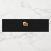 Trumpkin Pie Pumpkin Funny Thanksgiving Waterfles Etiket (Enkel label)