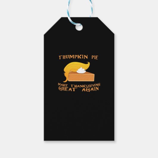 Trumpkin Pie Thanksgiving Cadeaulabel (Voorkant)