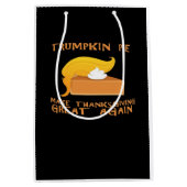 Trumpkin Pie Thanksgiving Medium Cadeauzakje (Voorkant)