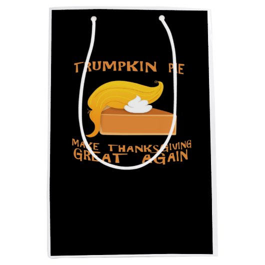 Trumpkin Pie Thanksgiving Medium Cadeauzakje (Voorkant)
