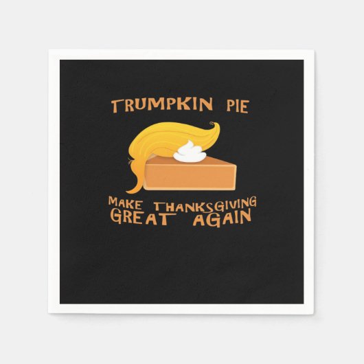Trumpkin Pie Thanksgiving Servet (Voorkant)