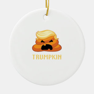Trumpkin Poop Grappig Halloween Keramisch Ornament