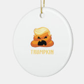 Trumpkin Poop Grappig Halloween Keramisch Ornament (Links)