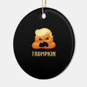 Trumpkin Poop Grappig Halloween Keramisch Ornament (Links)