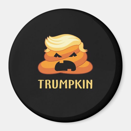 Trumpkin Poop Grappig Halloween Magneet (Voorkant)
