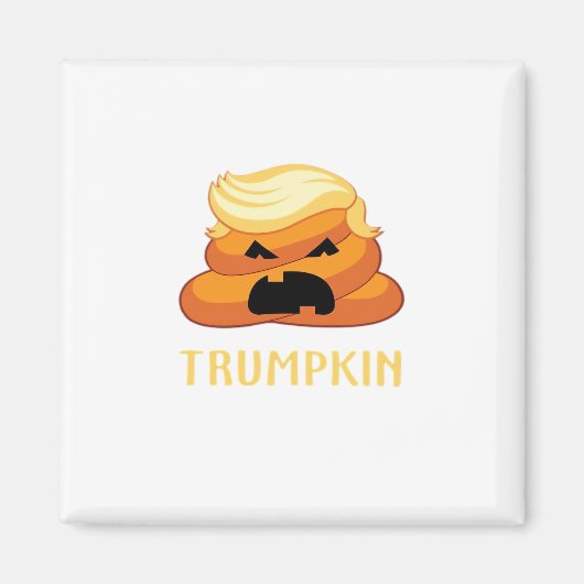 Trumpkin Poop Grappig Halloween Magneet (Voorkant)