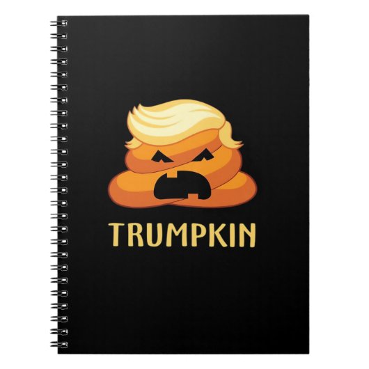 Trumpkin Poop Grappig Halloween Notitieboek (Voorkant)