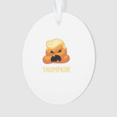 Trumpkin Poop Grappig Halloween Ornament (voorkant)