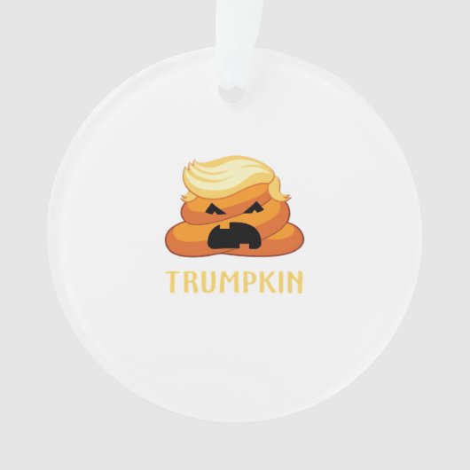 Trumpkin Poop Grappig Halloween Ornament (voorkant)