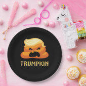 Trumpkin Poop Grappig Halloween Papieren Bordje (Feest)