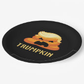 Trumpkin Poop Grappig Halloween Papieren Bordje (Gekanteld)
