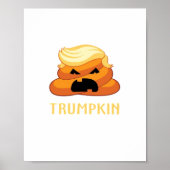 Trumpkin Poop Grappig Halloween Poster (Voorkant)