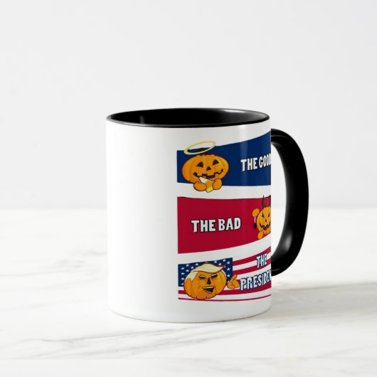Trumpkin President Halloween Mok (Voorkant rechts)