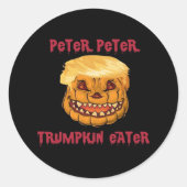 Trumpkin Pumpkin Eater Classic Ronde Sticker (Voorkant)